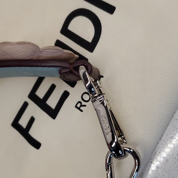 FENDI ROMA Floral studded leather strap - Picture 3 of 8